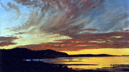  Frederic Edwin Church Sunset, Bar Harbor - Canvas Print