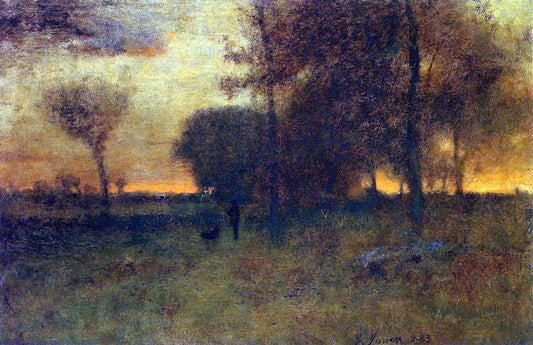  George Inness Sunset Glow - Canvas Print