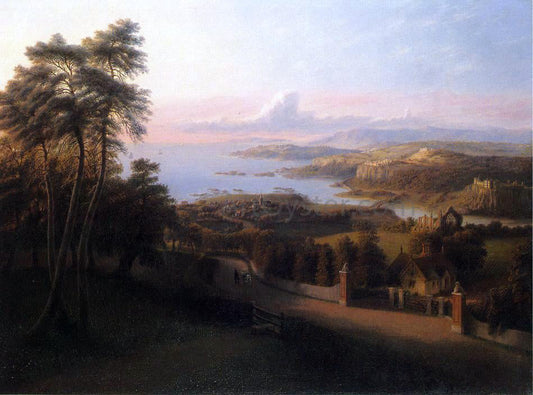  George Harvey Sunset in a Rural Landscape - Canvas Print