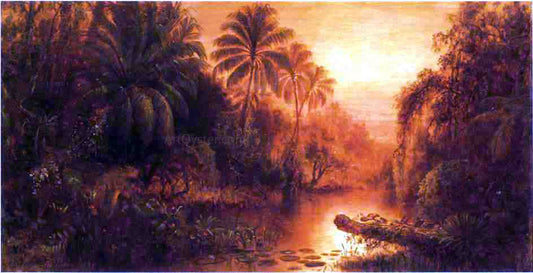  Levi Wells Prentice Sunset in the Tropics - Canvas Print