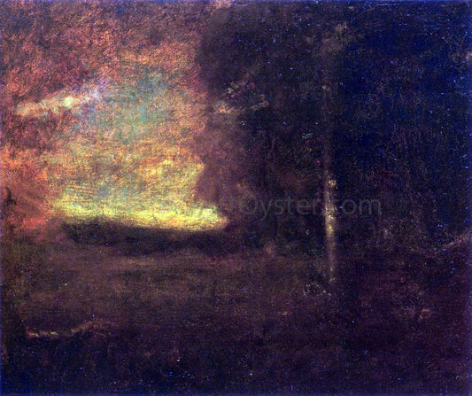  George Inness Sunset Landscape - Canvas Print
