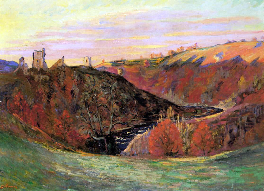  Armand Guillaumin Sunset on the Creuse - Canvas Print