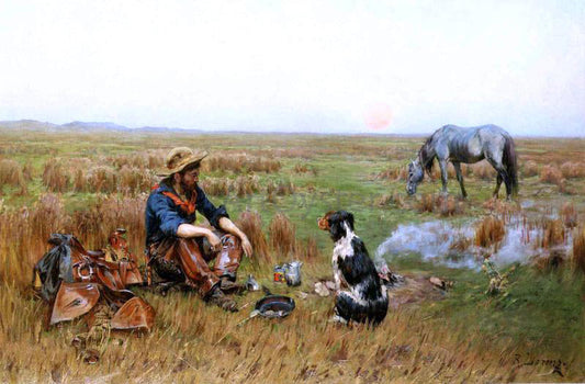  Richard Lorenz Sunset on the Prarie - Canvas Print