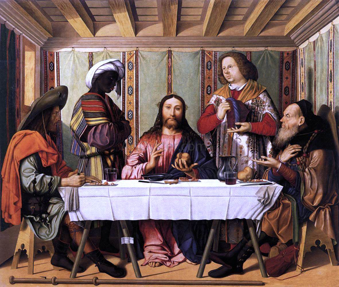  Marco Marziale Supper at Emmaus - Canvas Print