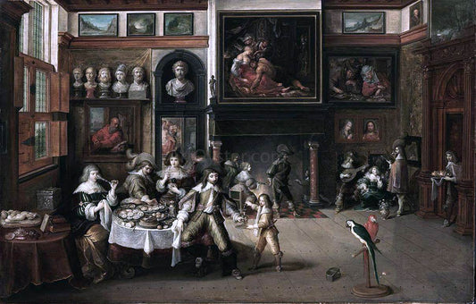  II Frans Francken Supper at the House of Burgomaster Rockox - Canvas Print