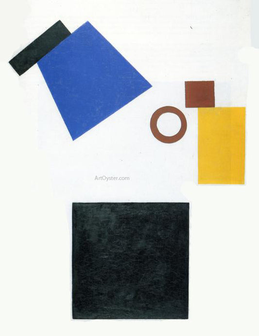  Kazimir Malevich Suprematism Two Dimensional Self Portrait - Canvas Print