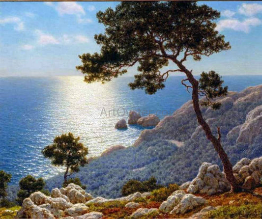  Ivan Fedorovich Choultse Sur La Corniche (Cote d'Azur) - Canvas Print