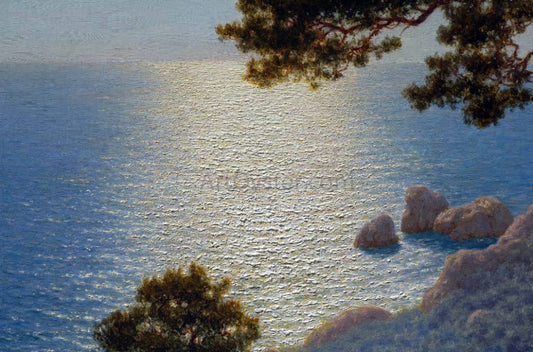 Ivan Fedorovich Choultse Sur La Corniche (Cote d'Azur) Detail - Canvas Print