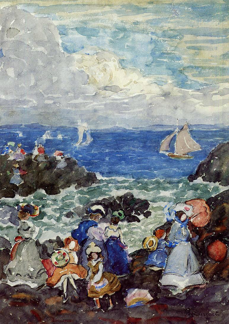  Maurice Prendergast Surf, Nantasket - Canvas Print