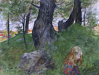  Carl Larsson Susanne I En Skogsbacke - Canvas Print