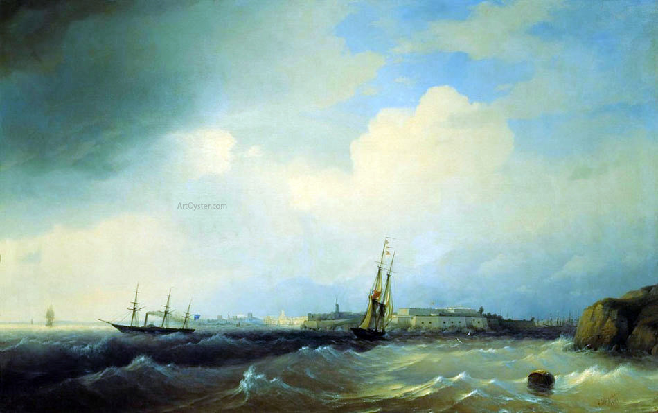  Ivan Constantinovich Aivazovsky Sveaborg - Canvas Print