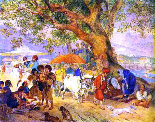  Karl Pavlovich Brulloff Sweet Waters Near Constantinople - Canvas Print
