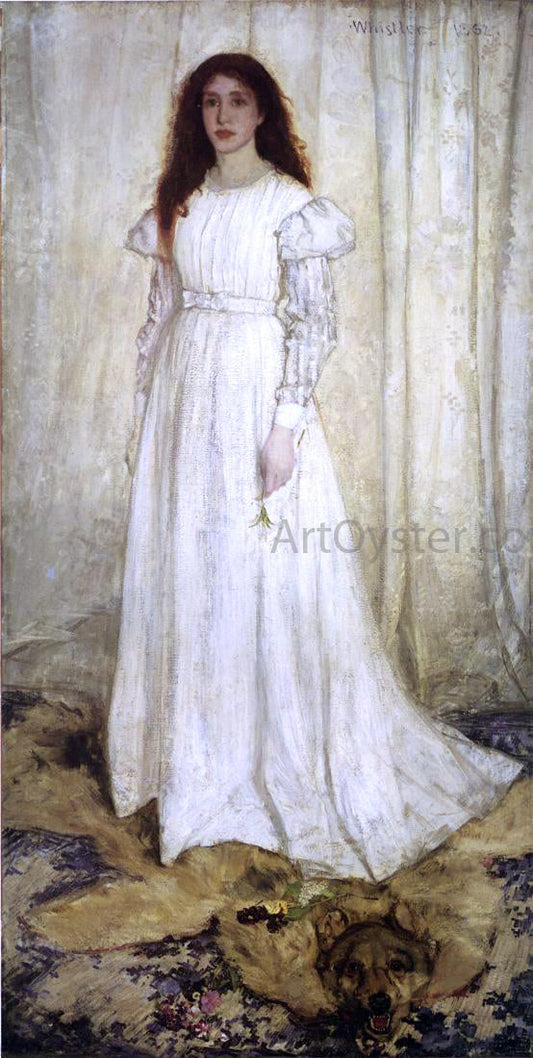  James McNeill Whistler Symphony in White, No. 1: The White Girl - Canvas Print