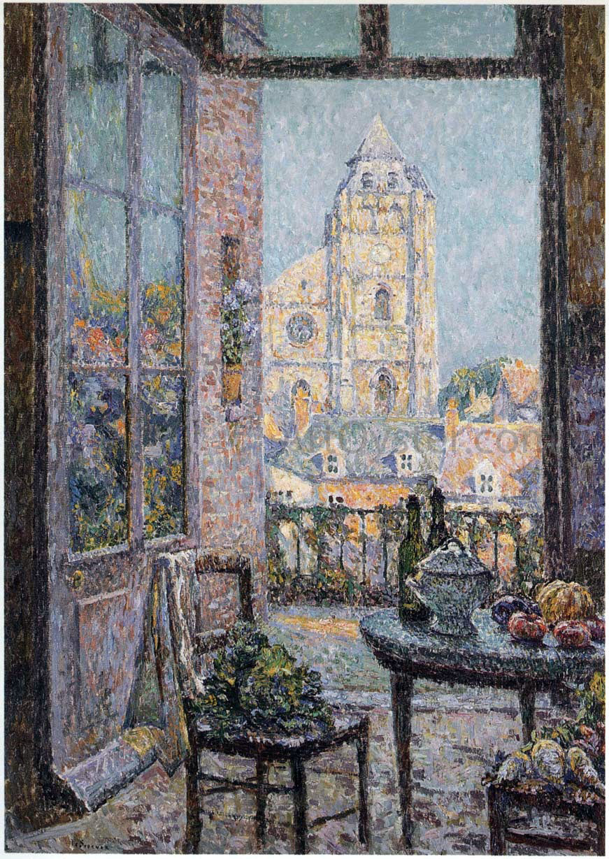  Henri Le Sidaner Table by the Window - Canvas Print