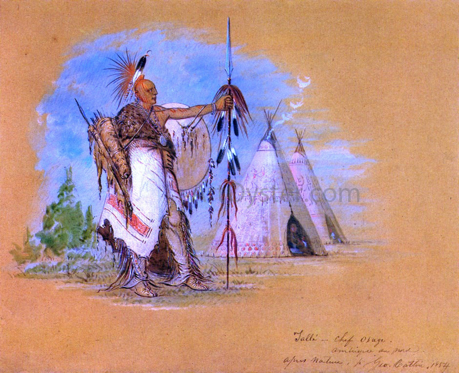  George Catlin Tal-Lee, a Warrior of Distinction - Canvas Print