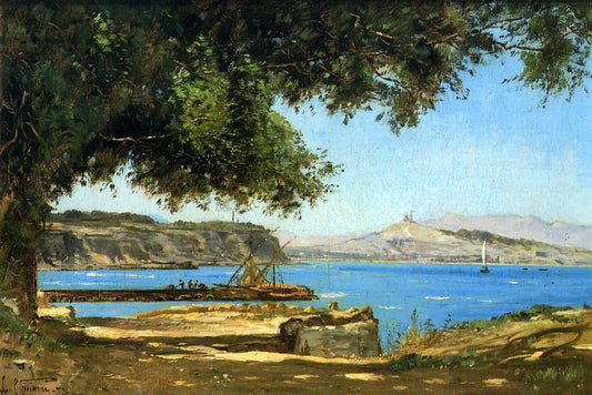  Paul-Camille Guigou Tamaris by the Sea at Saint-Andre near Marseille - Canvas Print