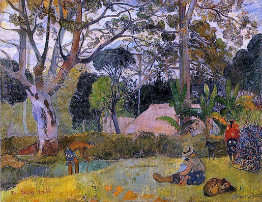  Paul Gauguin Te Raau Rahi (also known as The Big Tree) - Canvas Print