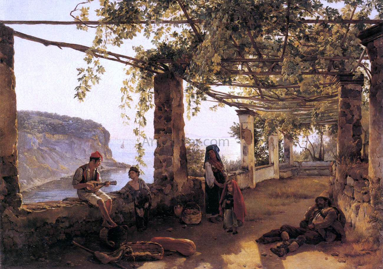  Silvester Fedosyevich Shchedrin Terrace at Sorrento - Canvas Print
