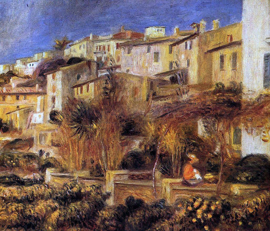  Pierre Auguste Renoir Terraces at Cagnes - Canvas Print