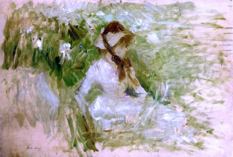  Berthe Morisot Tete de chien griffon, Follette - Canvas Print