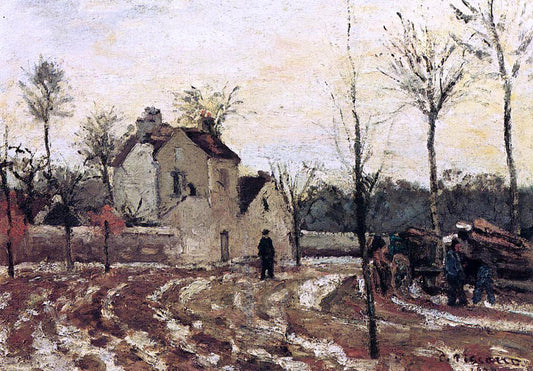  Camille Pissarro Thaw, Pontoise - Canvas Print