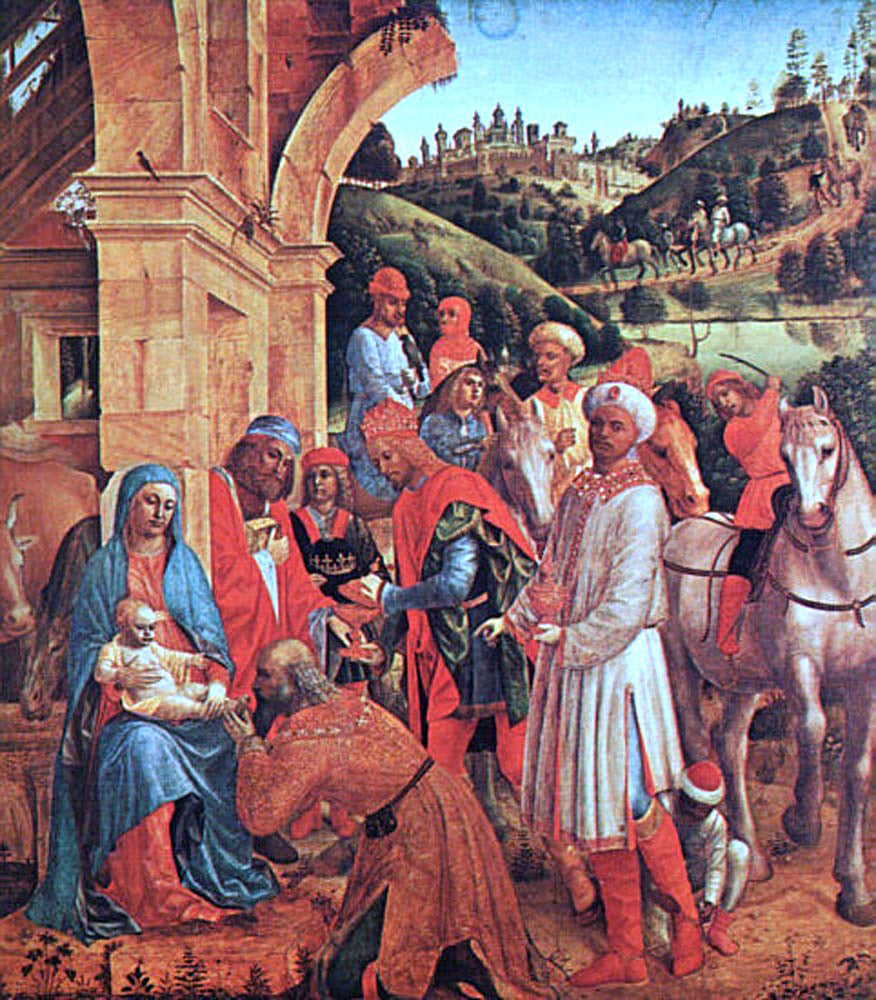  Vincenzo Foppa The Adoration of the Kings - Canvas Print