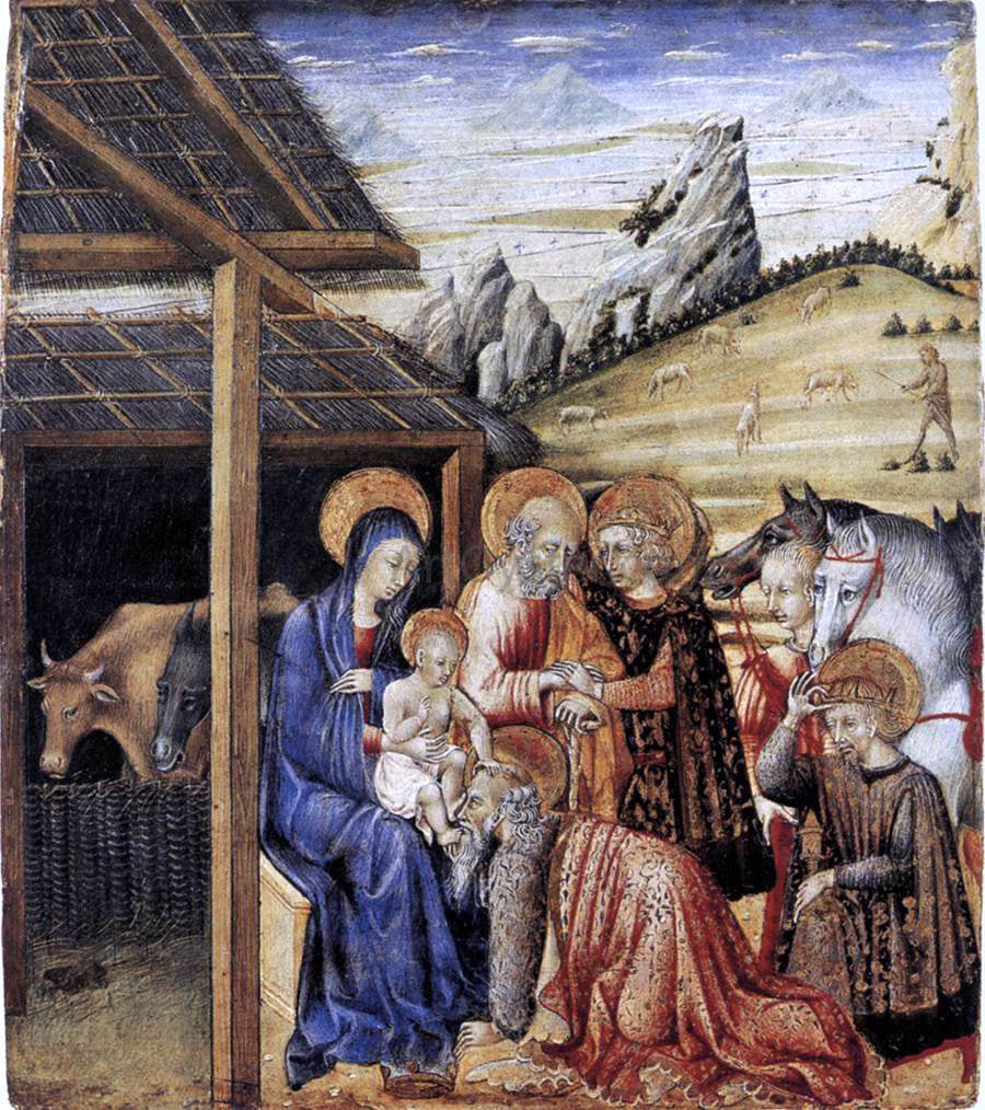  Giovanni Di Paolo The Adoration of the Magi - Canvas Print