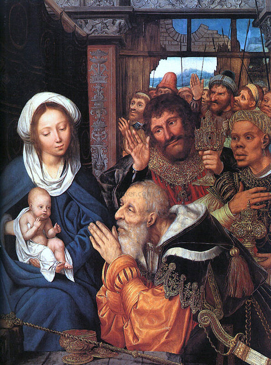  Quentin Massys The Adoration of the Magi - Canvas Print