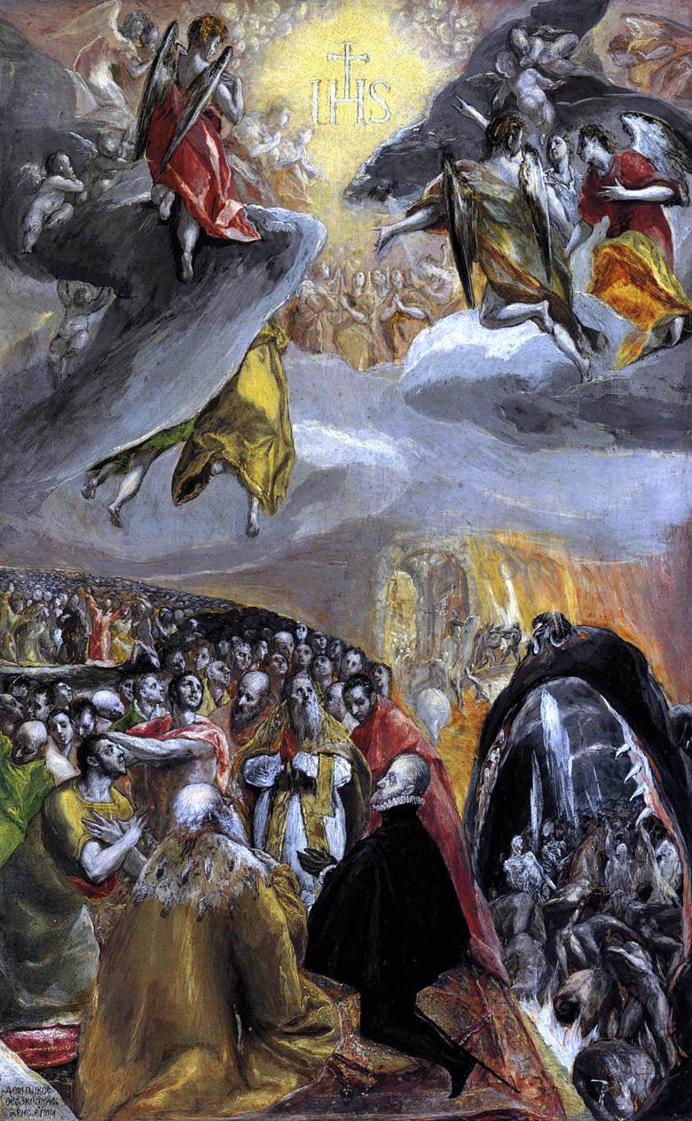  El Greco The Adoration of the Name of Jesus - Canvas Print