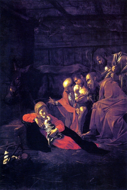  Caravaggio The Adoration of the Shepherds - Canvas Print