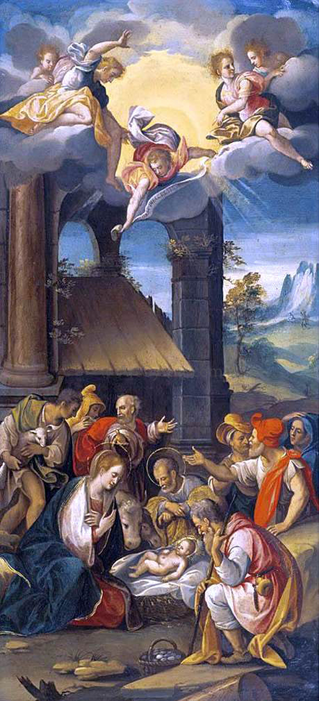  Prospero Fontana The Adoration of the Shepherds - Canvas Print