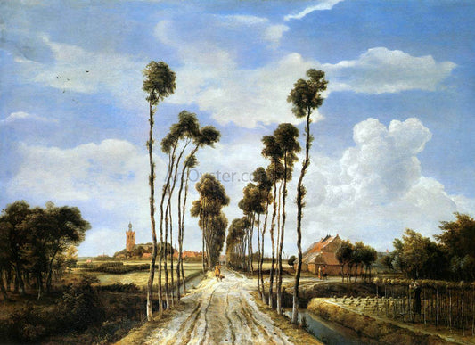  Meyndert Hobbema The Alley at Middelharnis - Canvas Print