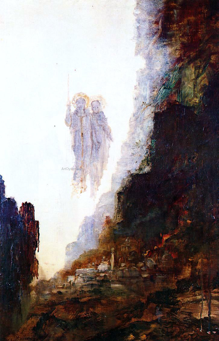  Gustave Moreau The Angels of Sodom - Canvas Print