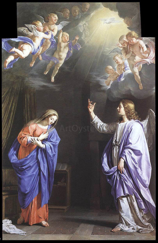  Philippe De Champaigne The Annunciation - Canvas Print