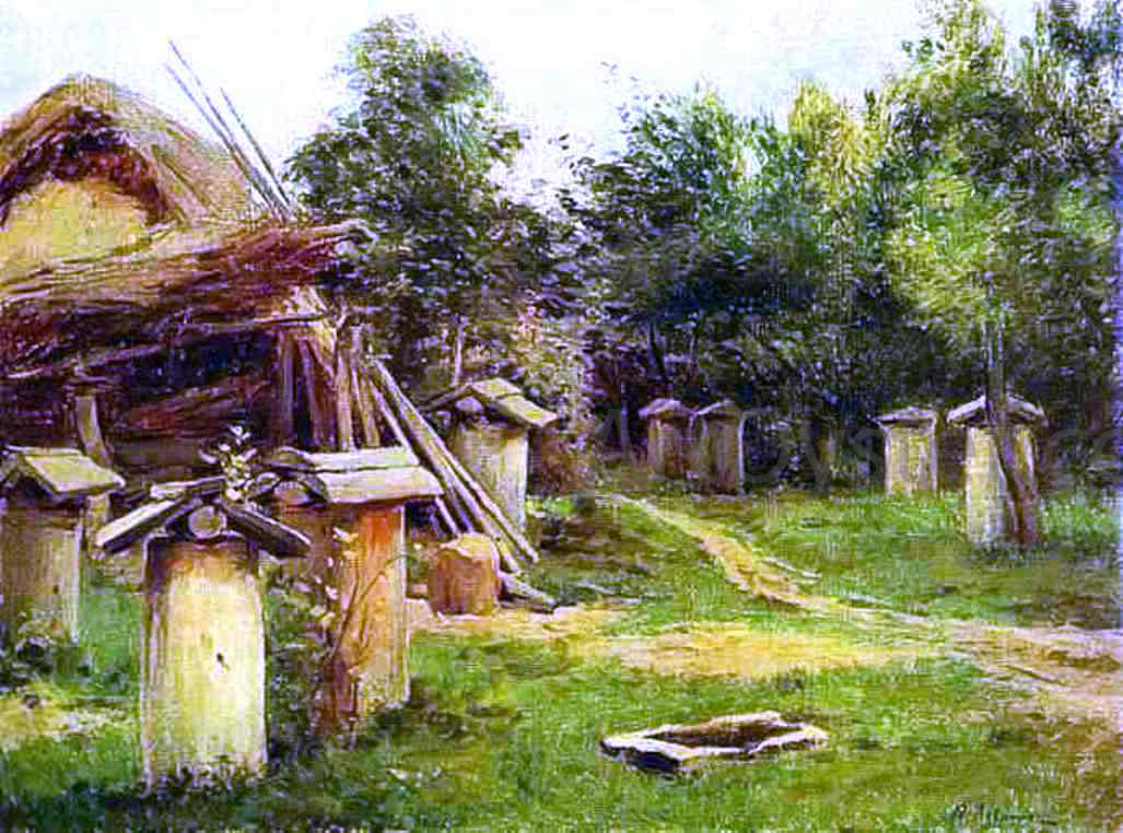  Isaac Ilich Levitan The Apiary - Canvas Print