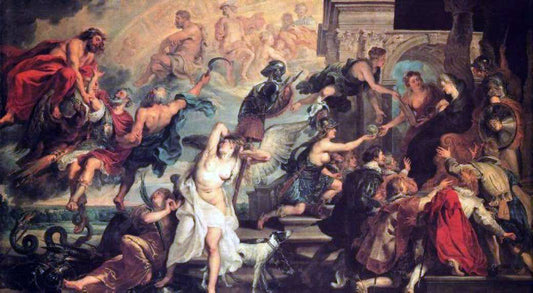  Peter Paul Rubens The Apotheosis of Henry IV and the Proclamation of the Regency of Marie de Medicis on May 14, 1610 - Canvas Print