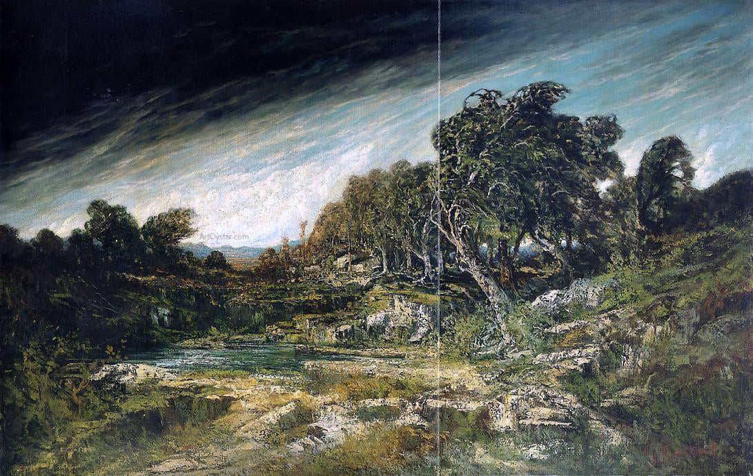  Gustave Courbet The Approaching Storm (also known as The Gust of Wind) - Canvas Print