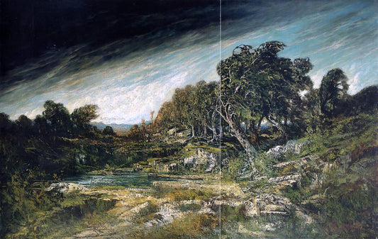  Gustave Courbet The Approaching Storm (also known as The Gust of Wind) - Canvas Print