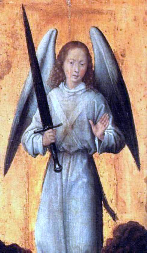  Hans Memling The Archangel Michael - Canvas Print