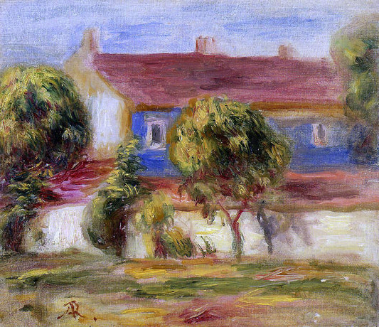  Pierre Auguste Renoir The Artist's House - Canvas Print