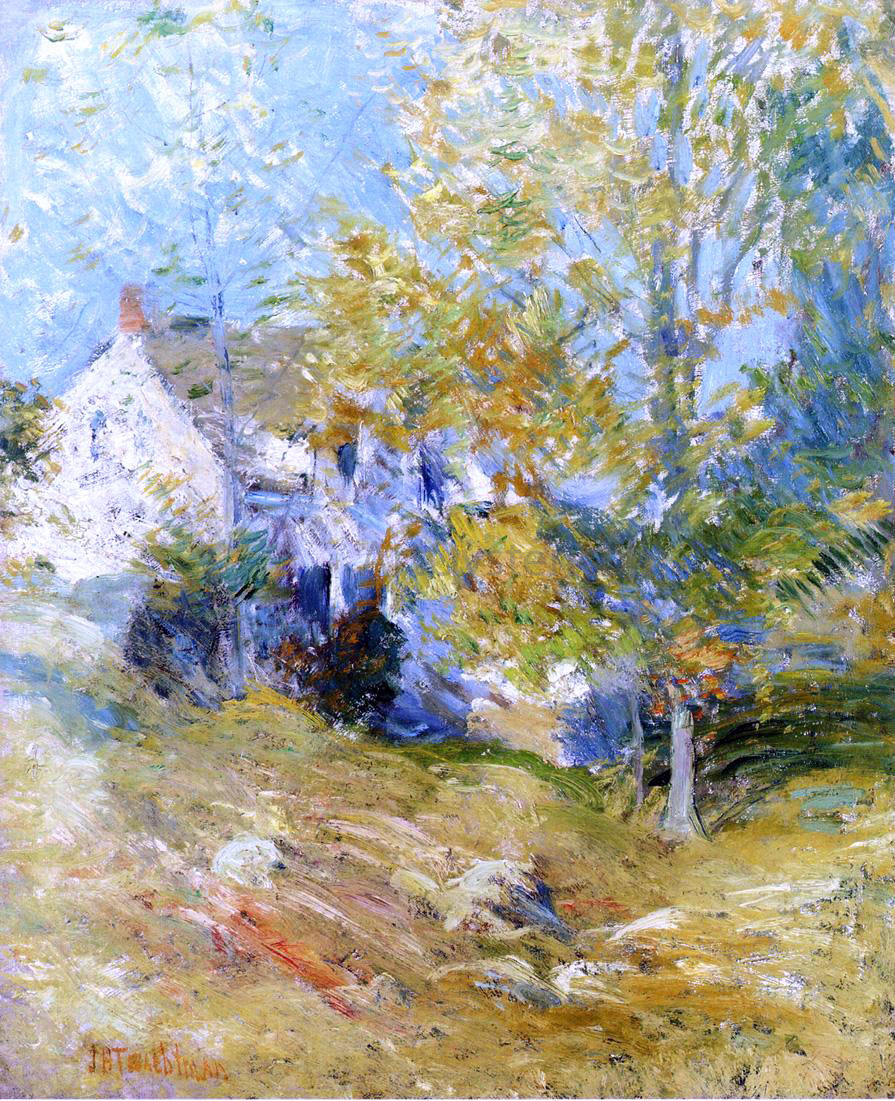  John Twachtman The Artist's House Through the Trees - Canvas Print