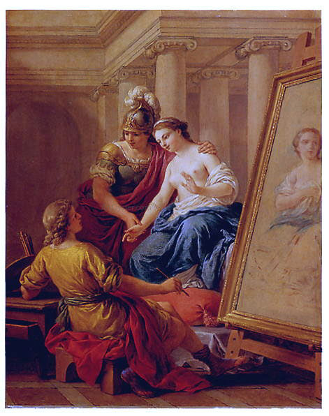  Louis-Jean-Francois Lagrenee The Artist's Model - Canvas Print