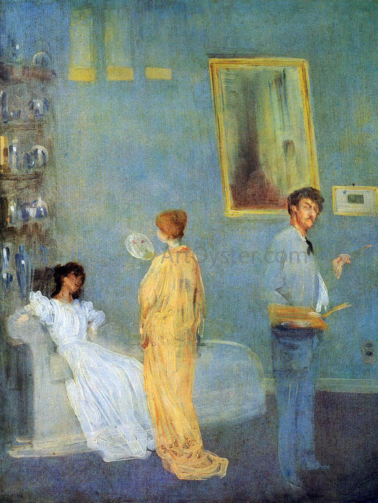 James McNeill Whistler The Artist's Studio (also known as Whistler in His Studio) - Canvas Print