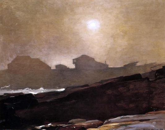  William Stephen Coleman The Artist's Studio in an Afternoon Fog (also known as At The Cottage Well) - Canvas Print