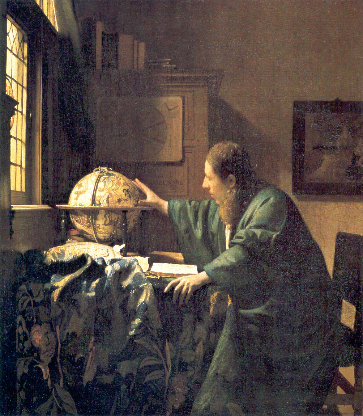  Johannes Vermeer The Astronomer - Canvas Print