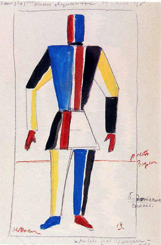  Kazimir Malevich The Athlete of the Future - Canvas Print