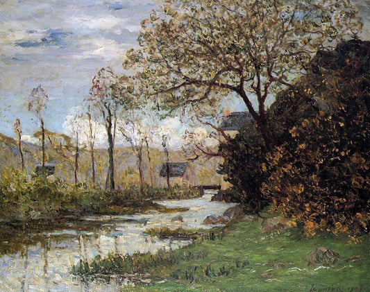  Maxime Maufra The Auray River, Spring - Canvas Print