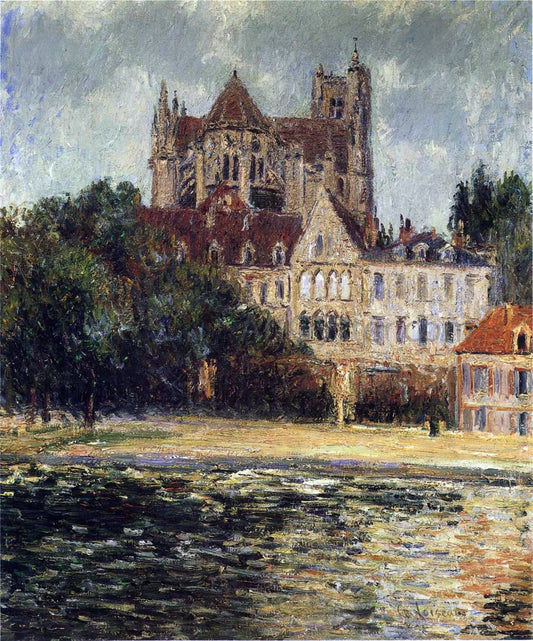  Gustave Loiseau The Auxerre Cathedral - Canvas Print