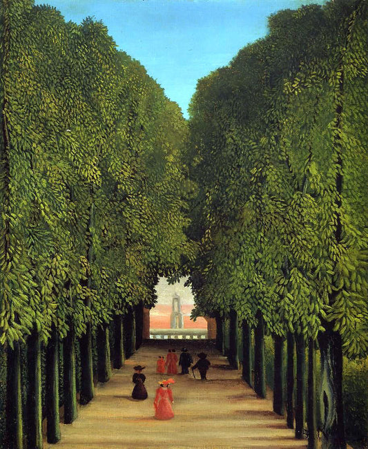  Henri Rousseau The Avenue in the Park at Saint-Cloud - Canvas Print