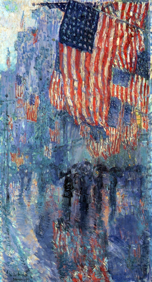  Frederick Childe Hassam The Avenue in the Rain - Canvas Print